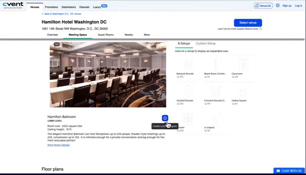 screenshot of Cvent Event Management